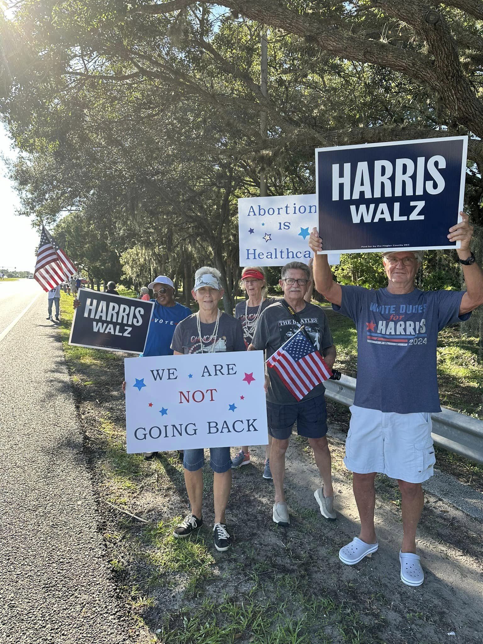 Harris Sign Waving